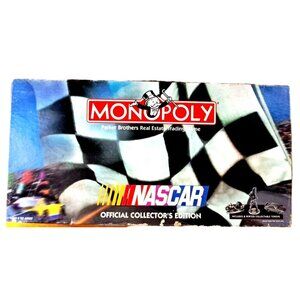 1997 Monopoly NASCAR Collectors Edition Parker Brothers Old New Stock READ